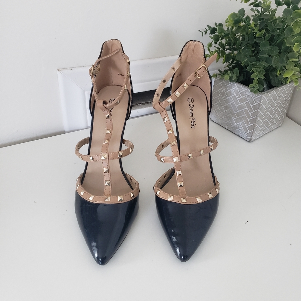 Dream Paris Black Rockstar Pumps